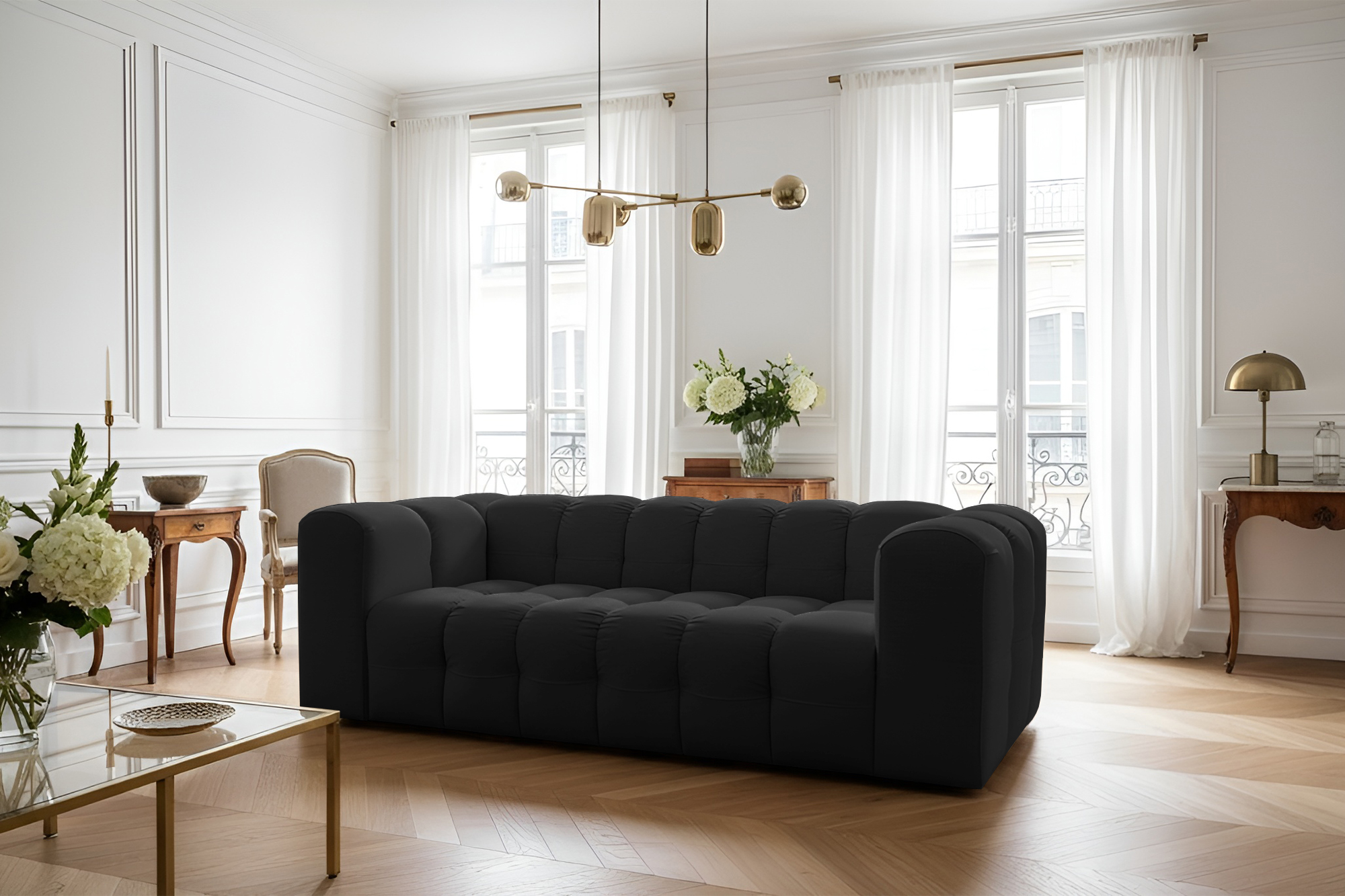 Baloo 3-Sitzer Sofa Schwarz Tiffany 20